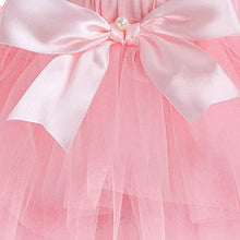 Load image into Gallery viewer, Baby Girls First Birthday Party Outfit Tutu Cake Smash Crown Ruffle Tulle Skirt Set Wild One W/Headband Princess Dress Costume for Photo Shoot Gold Pink-3rd Birthday 3
