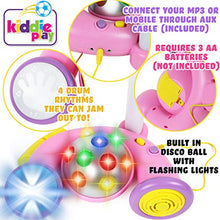 Load image into Gallery viewer, Toddler Microphone Kids Toy Singing Karaoke Microphone with Stand and LED Lights Disco Ball MP3/AUX
