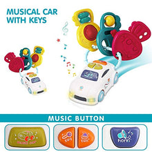 Load image into Gallery viewer, TOY Life Baby Toy Keys with Steering Wheel Toy - Toy Key for Toddler and Infant and Kids Steering Wheel - Play Keys Toys - Baby Musical Light Up Toys for Babies 18 Months (Car Keys &amp; Steering Wheel)
