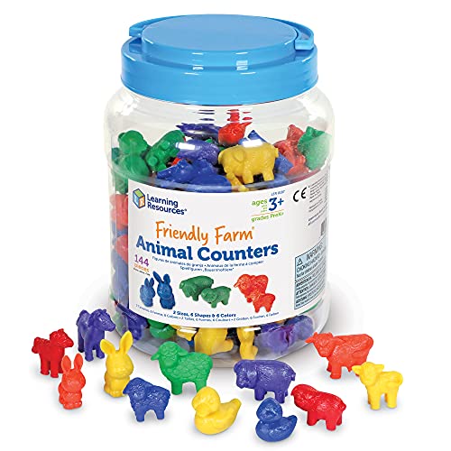 Learning Resources Friendly Farm Counters, Set of 144