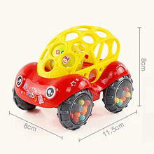 Load image into Gallery viewer, Shuohu Baby Newborn Rattle and Roll Car Bell Ring Shaking Catch Ball Rattle Toy Red
