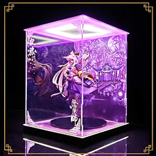 Load image into Gallery viewer, SNH Onmyoji Division SR-Style God White Wolf Model Display Box LED Light Frame Handmade PVC Figure Model GK Display Box Dust Cover (Color : No Light)
