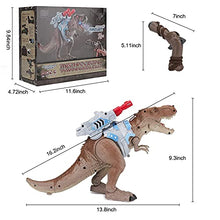Load image into Gallery viewer, Remote Control Dinosaur Toys for Kids - Smalody Spraying Walking Tyrannosaurus Toy, Realistic Shooting T-Rex Toy with Light Up &amp; Roaring, RC Electronic Interactive Toys for Kids Age 3+
