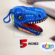 Load image into Gallery viewer, Kicko Dinosaur Head Keychain - 12 Pack - 5 Inch - Mini Backpack Hook - Keyring for Bag and Belt Loop Accessory, Back to School Item, Arts and Crafts, Science Project, Party Favors

