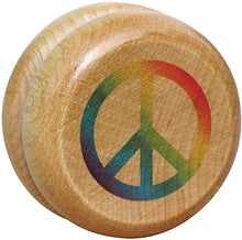 Load image into Gallery viewer, Wooden Peace Yo-Yo - Made in USA
