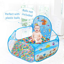 Load image into Gallery viewer, Dressbar Kids Ball Pit with Basketball Hoop Pop Up Children Play Tent, Ocean Pool Baby Playpen ,Portable Toys Gifts for Girls Boys Toddlers 2 3 4 5 6 12 Months Year Old (Balls not Included)
