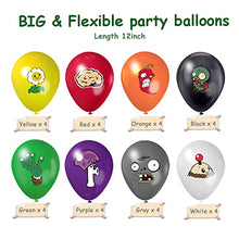 Load image into Gallery viewer, PVSZ Plants Play Game Theme Party Supplies Plants Decorations Set with HAPPY BIRTHDAY banner, Cake Topper, Zombies Hanging Swirl,PVSZ Zombies Balloon,Party Supplies Decor for Kids Birthday Party,78Pcs
