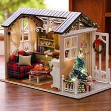 Load image into Gallery viewer, TuKIIE DIY Miniature Dollhouse Kit, 1:24 Scale Wooden Mini Doll House Accessories with Furniture for Kids Teens Adults(Holiday Times)
