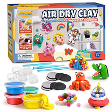 Load image into Gallery viewer, Drama Planet Air Dry Clay Kit for Kids, Create Your Own Refrigerator Magnets with Modeling Clay, Art Activity Set, Craft Project Gifts for Boys &amp; Girls
