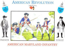 Load image into Gallery viewer, A Call to Arms American Revolution Maryland Infantry 16 Unpainted Plastic Figures in 4 Poses 1/32 Scale Compatible with Airfix Armies in Plastic Marx Type
