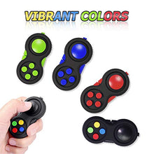 Load image into Gallery viewer, VCOSTORE Fidget Pad Fidget Buttons Controller, Fidget Toys for Anxiety Stress Relief Toys for Kids Adults with ADD ADHD (Black &amp; Mix)
