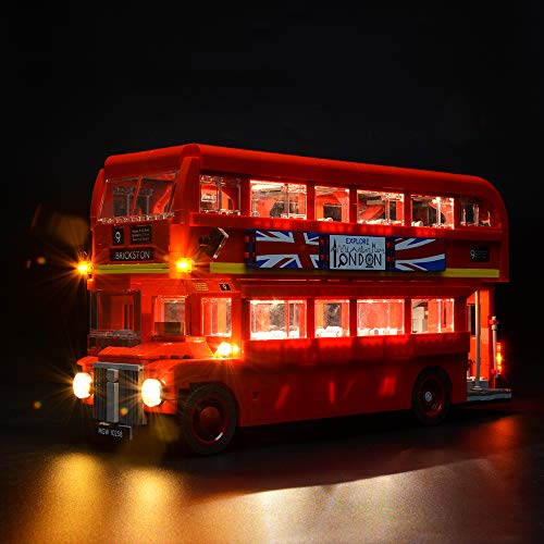 BRIKSMAX Led Lighting Kit for London Bus - Compatible with Lego 10258 Building Blocks Model- Not Include The Lego Set