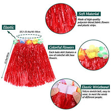 Load image into Gallery viewer, 12PCS Hula Skirt Grass Skirts with12PCS Hawaiian Leis Luau Garland Tropical Hawaiian Party Necklace Luau Party Favor Supplies Summer Beach Vacation Costume Set for Women Kids Party Favors
