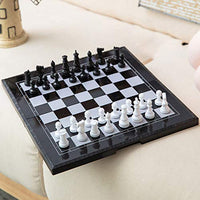 XWZJY Chess Set Magnetic Travel Folding Board Games - Storage Box for Pieces - Portable Gifts for Kids Adults Children