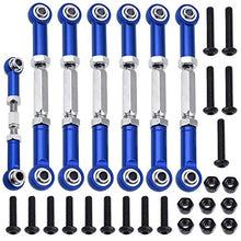 Load image into Gallery viewer, Hobbypark Adjustable Aluminum Turnbuckles / Camber Link with Rod Ends Sets for Traxxas Slash 4X4 / 2WD 1/10 Upgrade Parts,7 Pieces (Navy Blue)
