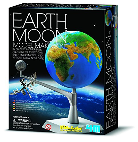4 M Kidzlabs Earth & Moon Model Kit â?? Stem Toys Science Lab Diy Orbit Planetarium Educational Gift