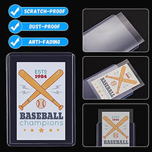 Load image into Gallery viewer, Hard Card Sleeves Sports Card Holder Transparent Protective Card Sleeves for Holding Baseball Card, Sports Cards, Trading Card, Game Card, 3 x 4 Inch (120 Pieces)
