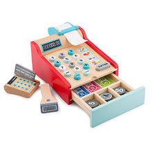 Load image into Gallery viewer, New Classic Toys Wooden Cash Register Pretend Play Toy for Kids Cooking Simulation Educational Toys and Color Perception Toy for Preschool Age Toddlers Boys Girls
