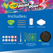 Load image into Gallery viewer, Crayola Washable Paint Pour Set, 20pc Paint Set, Gift for Kids, 8, 9, 10, 11
