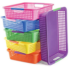 Load image into Gallery viewer, PREXTEX Classroom Storage Baskets for Papers Crayon and Pencils and Toy Storage Baskets Pack of 6
