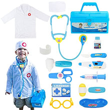 Load image into Gallery viewer, Fajiabao Doctor Kits for Kids Medical Playset Toys Toddler Boy Toys Doctor Coat Indoor Family Cosplay Party Games Dress Up Costume Role Pretend Play Birthday Gifts for Boys Girls 2 3 4 5 Years Old
