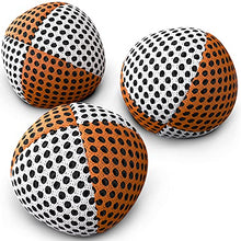 Load image into Gallery viewer, speevers Juggling Balls for Beginners Set of 3 70g Juggling Bean Bags- Durable Balls - Soft Juggle Balls for Kids Adults Professionals - Juggling Equipment for Beginners - (White/Orange)
