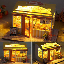 Load image into Gallery viewer, WYD Food and Play Shop Series Dollhouse Kit,Assembled Toy Houses with Funiture Model Kits for Sushi Shop/Ice Cream Shops/ Dessert Shop 3D Creative Birthday New Year DIY Gift Present (Dessert Shop)
