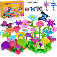 Flower Garden Building Toys, 120 Pcs Build A Garden Toy Set for Girls Kids Age 3 4 5 6 7 Year Old Toddlers Boys, Educational Stem Toy Pretend Gardening Gifts for Birthday Christmas