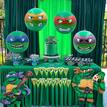 Load image into Gallery viewer, NINOSTAR Set of 4 Turtles Inflatable Play Balls 14 Inches, Theme Party Supplies Decoration for Summer Birthday Pool Party Indoor Outdoor, Play Ball
