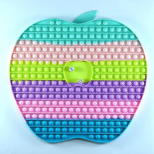 Load image into Gallery viewer, Big Pop Game Fidget Toy, Rainbow Chess Board Push Bubble Popper Fidget Sensory Toys,Silicone Large Stress Relieving Toys Interactive Stress Relief Figetget Toy to Play with Friends (Apple Pop)
