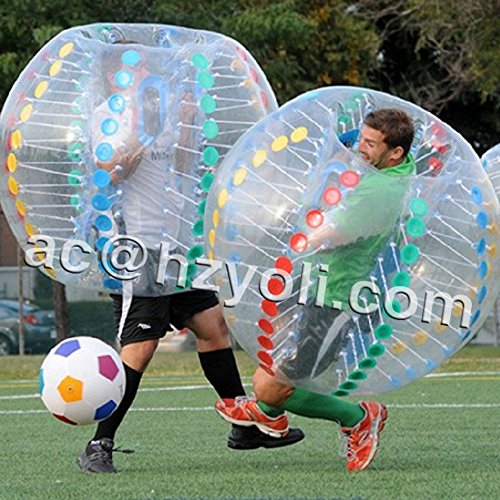Nicky's Gift New Inflatable Bumper Bubble Balls Body Zorb Ball Soccer Bumper Football 1 2 M