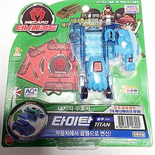 Load image into Gallery viewer, TITAN Blue - Turning Mecard Transforming Robot Car Toy
