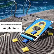 Load image into Gallery viewer, XWWS Cornhole Game Set - Portable Bean Bag Throwing Toss Game, Amphibious Sandbag Board with Water Bouncing Ball and 6 Bean Bags
