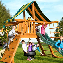 Load image into Gallery viewer, Eastern Jungle Gym Extra Large Plastic Toy Telescope Swing Set Accessory Green for Outdoor Wooden Swing Set
