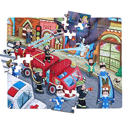 NEILDEN Puzzles for Kids Ages 4-8,Jigsaw Puzzles 100 Piece Learning Educational for Boys and Girls Children,Packed in Tin Box,DIY Puzzles Size: 11.2