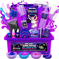 Original Stationery Mini Galaxy Slime Kit to Make Your Own Christmas Slime with Galactic Glitter and Lots of Fun Add Ins, Great Kids