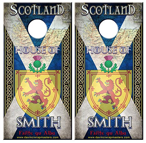 DaVinci Wrap Masters Long Live Scotland! Personalized Laminated Vinyl Corn Hole Board Decals.