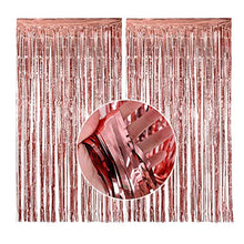 Load image into Gallery viewer, Rose Gold 40th Birthday Decorations for Women, 40 Birthday Party Supplies Include Foil Fringe Curtains, Happy Birthday Balloons,Birthday Tiara &amp; sash, Cake Topper
