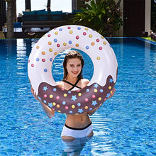 Load image into Gallery viewer, Inflatable Pool Float Swim Ring Tube, Donut Pool Float Swimming Ring Pool Party Float for Summer Beach Water Float Party, Swimming Pool, Beach Time
