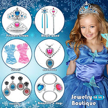 Load image into Gallery viewer, Princess Dress Up for Little Girls Shoes - 4 Pairs of Play Elegant Shoes and Pretend Jewelry Boutique Toys, Role Play Fashion Accessories of Crowns,Little Girls Gift Toys for Age2 3 4 5Year Old
