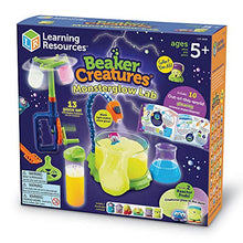 Load image into Gallery viewer, Learning Resources Beaker Creatures Monsterglow Lab - 13 Pieces, Ages 5+ Kids Educational Science Kits, Kindergartner Science Games, Homeschool Science, STEM Toys, Slime Kit
