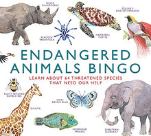 Load image into Gallery viewer, Endangered Animals Bingo: 64 Amazing Creatures That Need Our Help
