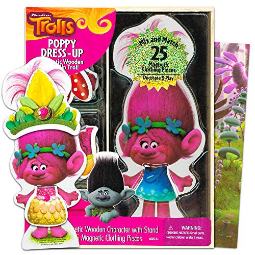 Bendon Trolls Poppy Dress-Up Magnetic Wooden Mix and Match