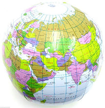 Load image into Gallery viewer, Inflatable Globe Blow Up Globe World Map Atlas Ball Earth Map Blow Up Ball 40cm
