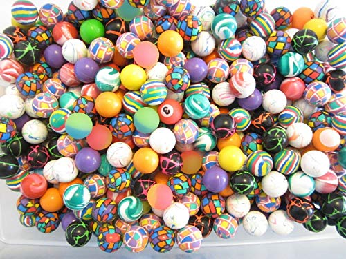 36 Assorted Rubber Super HIGH Bounce Balls 27MM 1