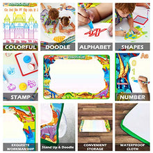 Load image into Gallery viewer, Jasonwell Aqua Water Doodle Mat 60x40 Inches Extra Large Magic Drawing Doodling Mat Coloring Mat Educational Toys Gifts for Kids Toddlers Boys Girls Age 2 3 4 5 6 7 8 Year Old (Dinosaur)
