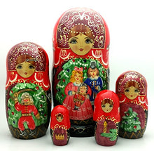 Load image into Gallery viewer, Fairy Tale Nutcracker Russian Nesting Doll Hand Painted 5 Piece Stacking Set
