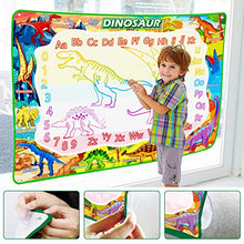 Load image into Gallery viewer, Jasonwell Aqua Water Doodle Mat 60x40 Inches Extra Large Magic Drawing Doodling Mat Coloring Mat Educational Toys Gifts for Kids Toddlers Boys Girls Age 2 3 4 5 6 7 8 Year Old (Dinosaur)
