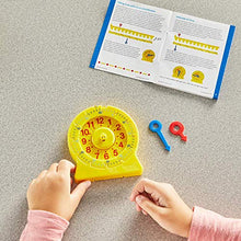 Load image into Gallery viewer, hand2mind Number Line Clock for Kids, Math Manipulatives for Counting Numbers and Telling Time, Montessori Toys For Toddlers, Learning to Tell Time Clock, Kindergarten Homeschool Supplies
