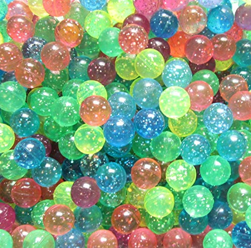 35 Glitter Super HIGH Bounce Balls HI Bouncy Sparkle Superball CAT Toy 27MM 1